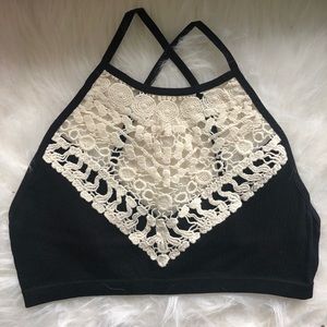 High neck bralette